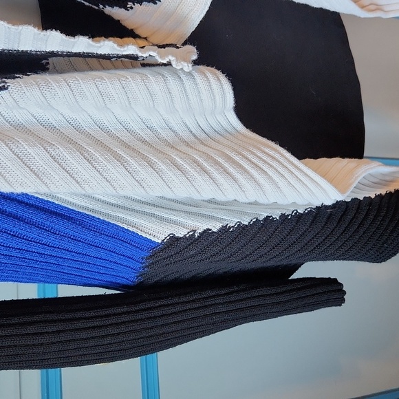 Ana Couture Open Front Colorblock Cardigan - Picture 6 of 14